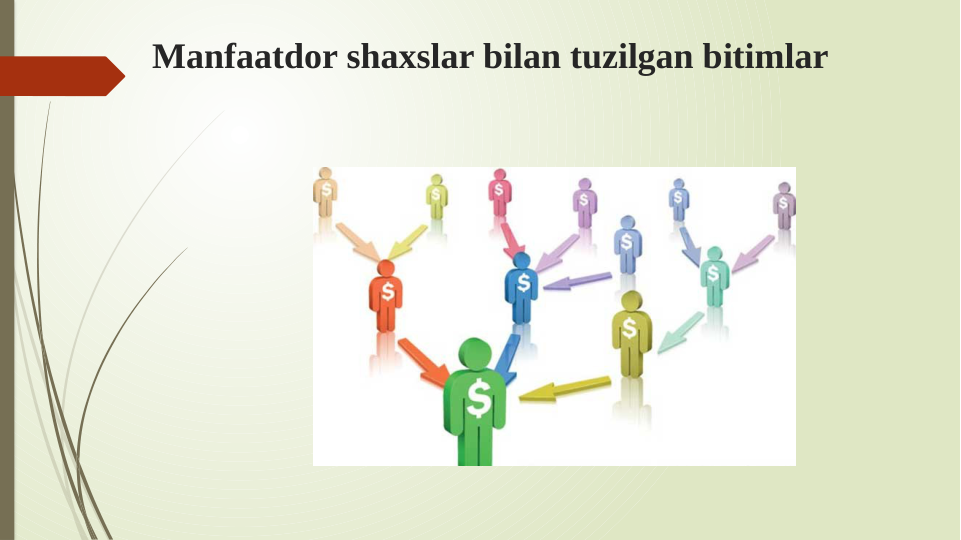 Manfaatdor shaxslar bilan tuzilgan bitimlar
