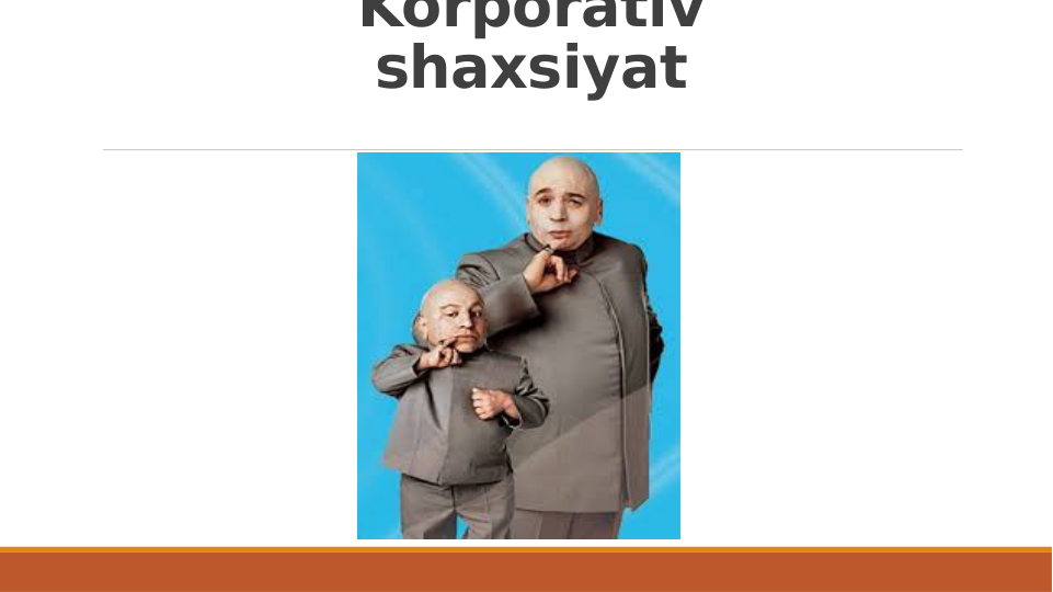 Korporativ 
shaxsiyat
