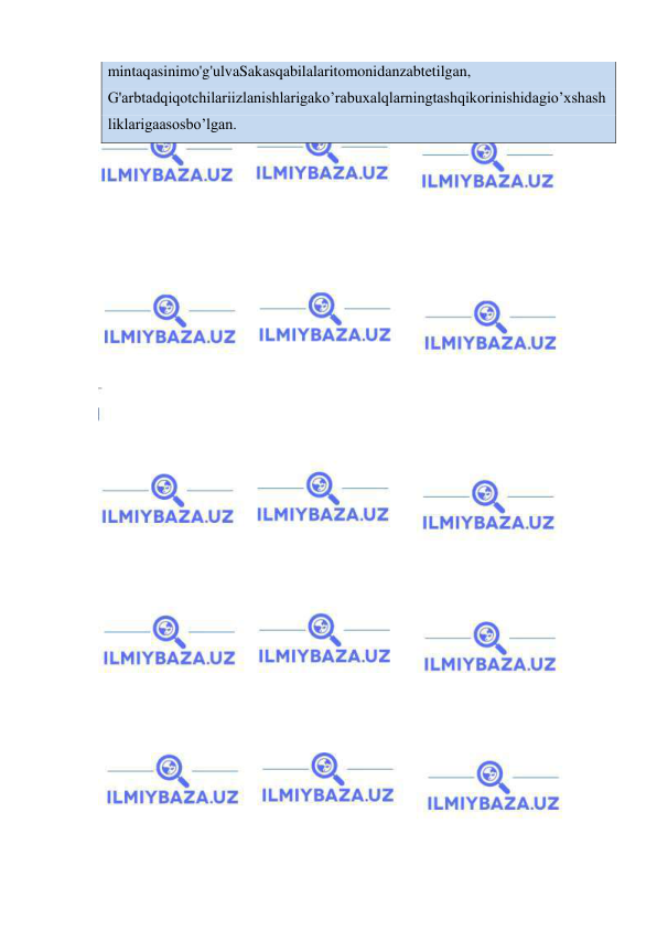  
 
mintaqasinimo'g'ulvaSakasqabilalaritomonidanzabtetilgan, 
G'arbtadqiqotchilariizlanishlarigako’rabuxalqlarningtashqikorinishidagio’xshash
liklarigaasosbo’lgan. 
 

