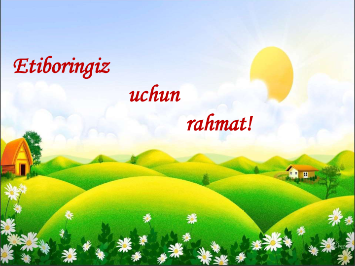 Etiboringiz  
uchun  
rahmat!
