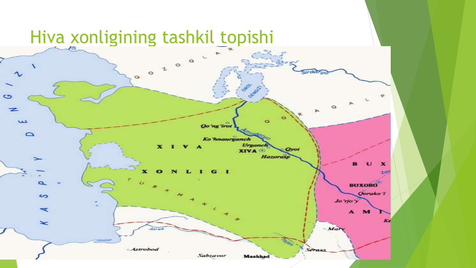 Hiva xonligining tashkil topishi
